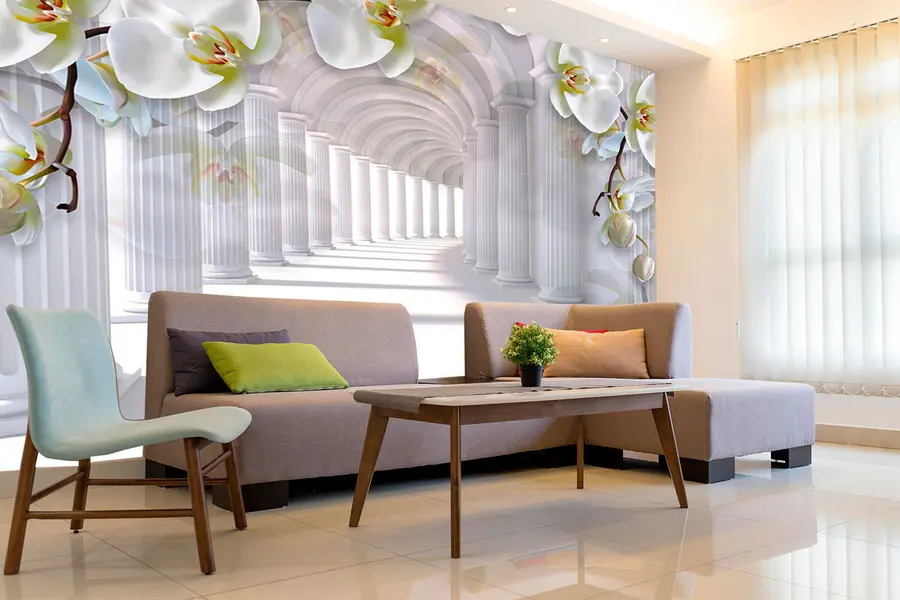 fototapet Orhidee în tunel u93683