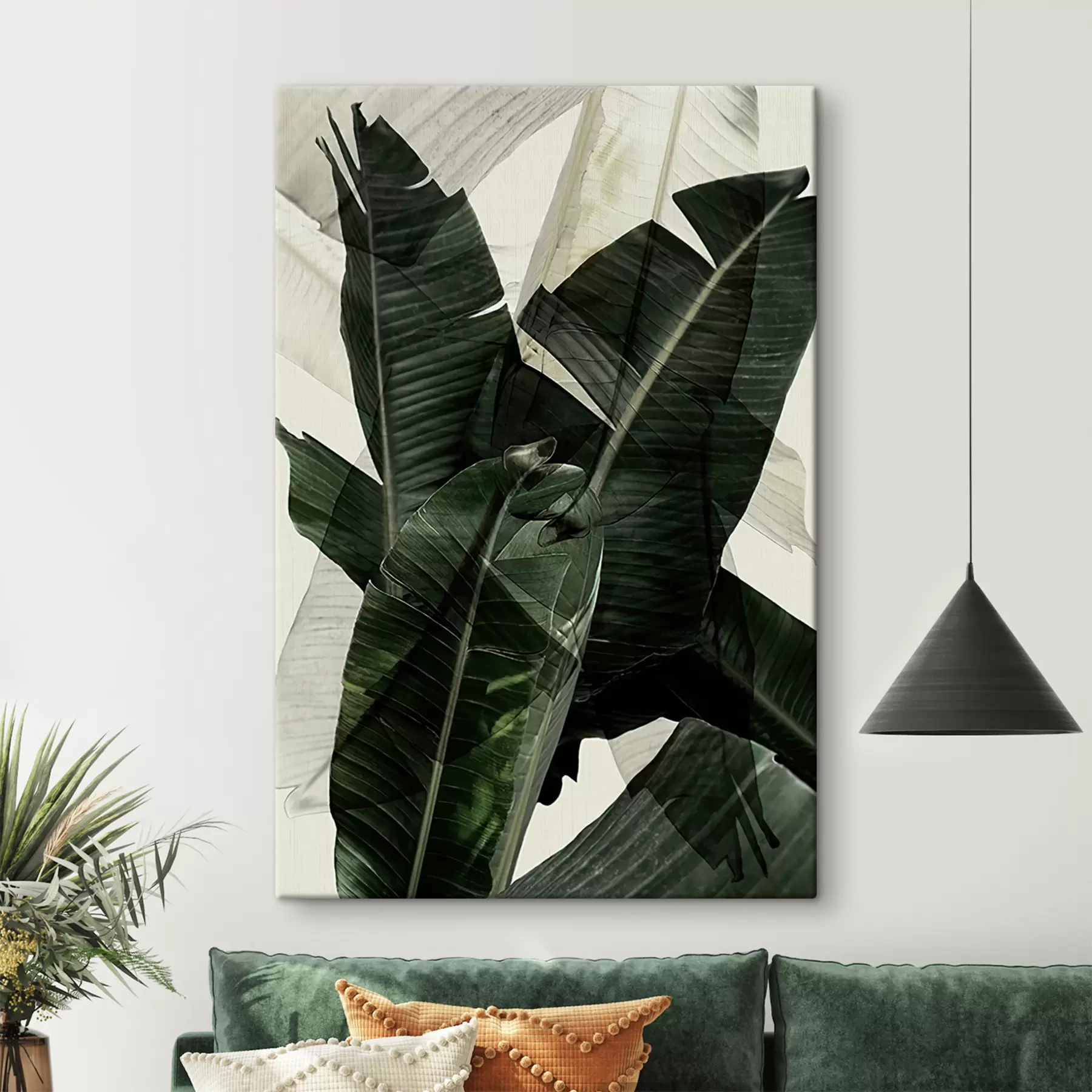fototapet Plantă, plantă terestră și frunză de bananier s21747