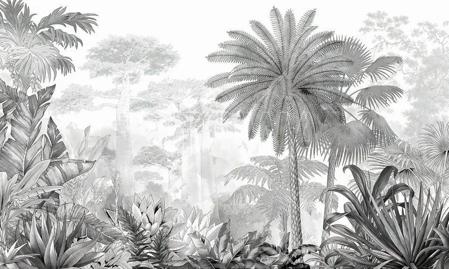 fototapet Tropice. Desen cu cerneală u59041