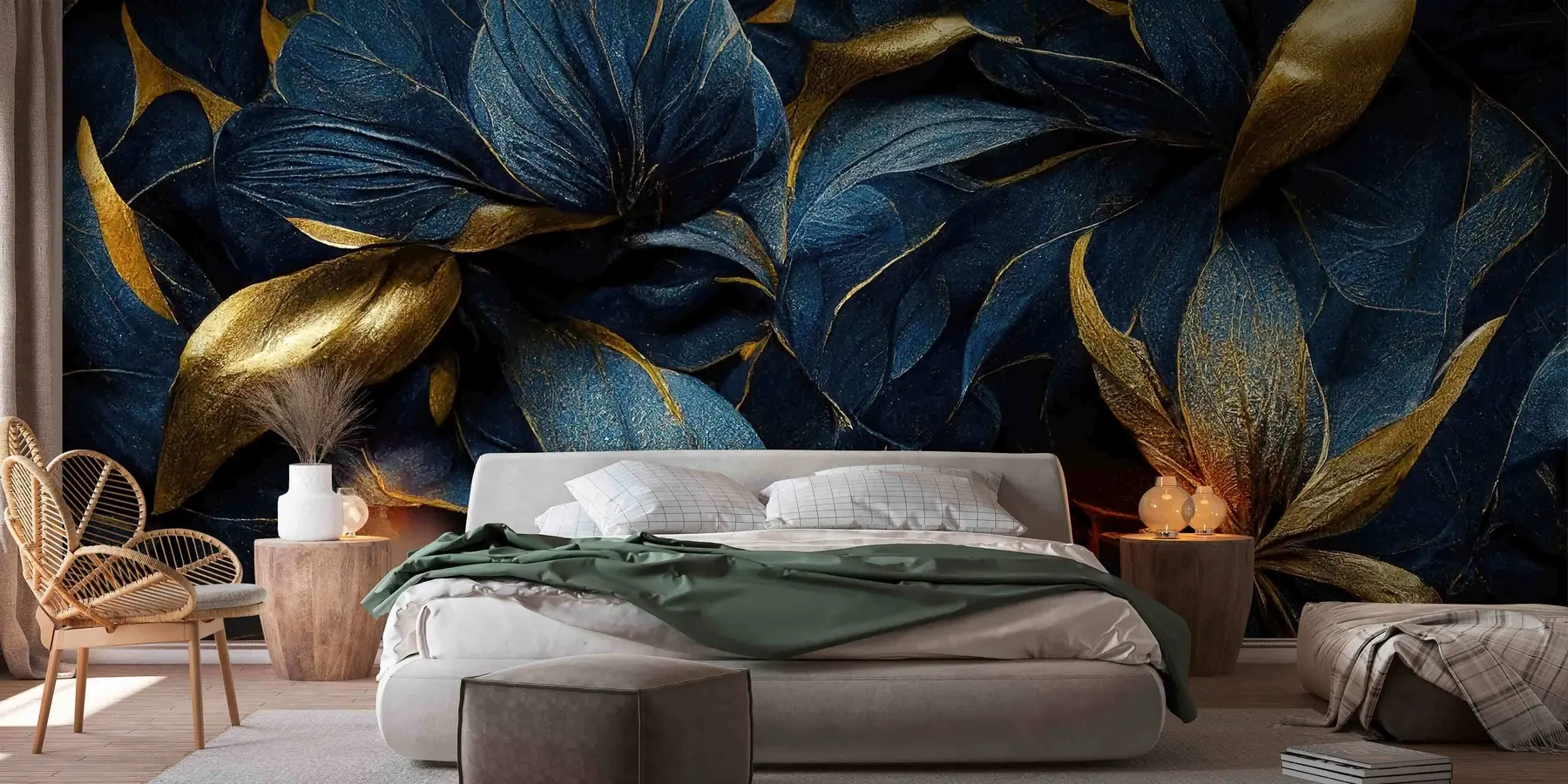 fototapet Flori regale albastre u74140