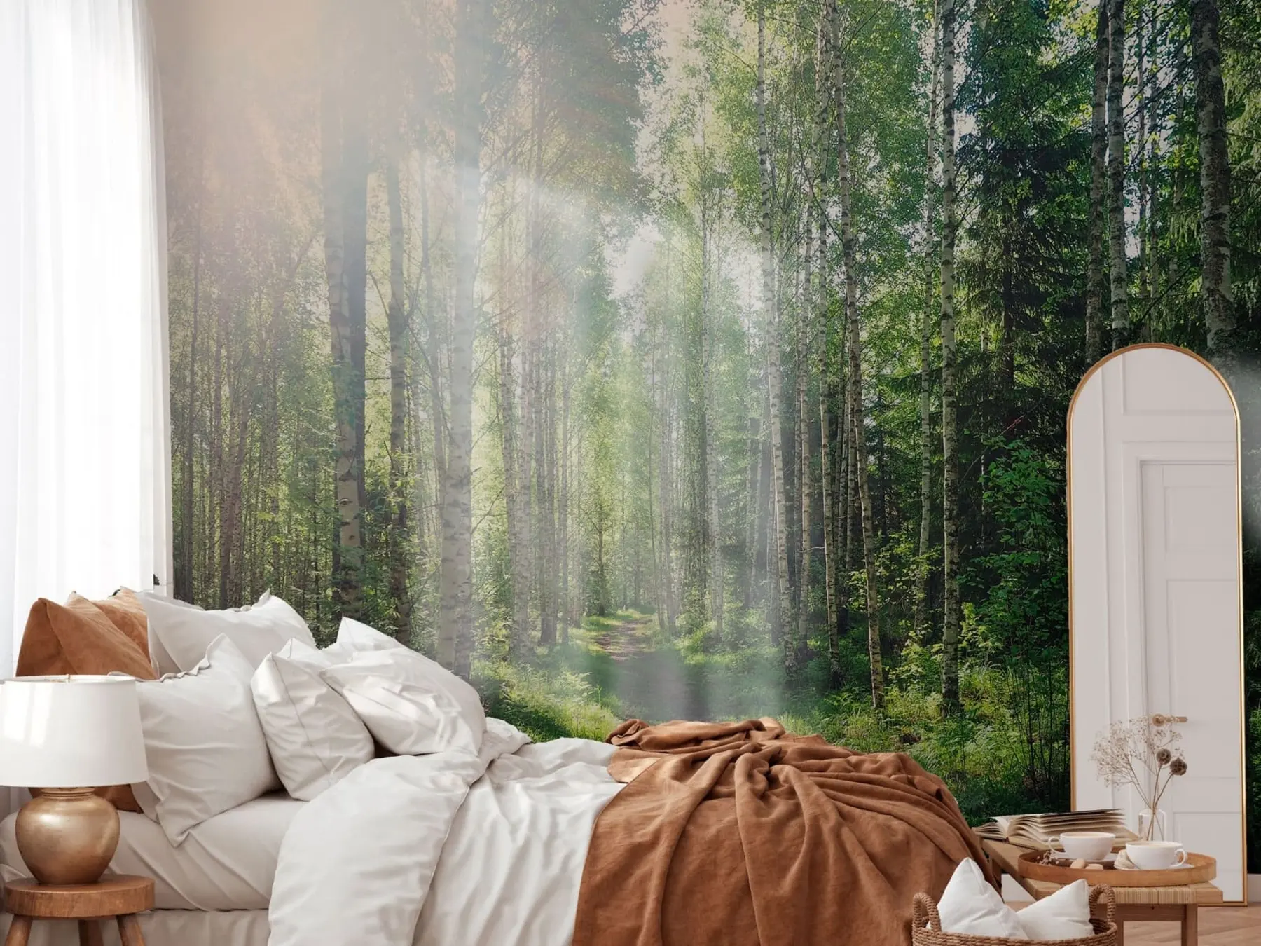 fototapet Soare verde în Finlanda u74235