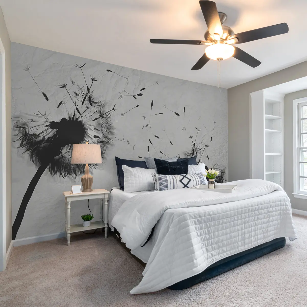 fototapet Floare, plantă și geană u06731