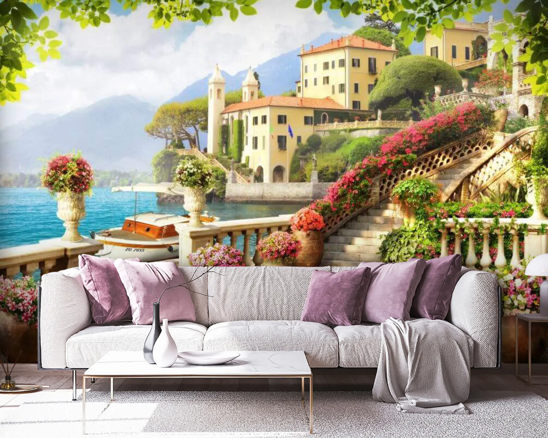 fototapet Apă, flori și plante u67843