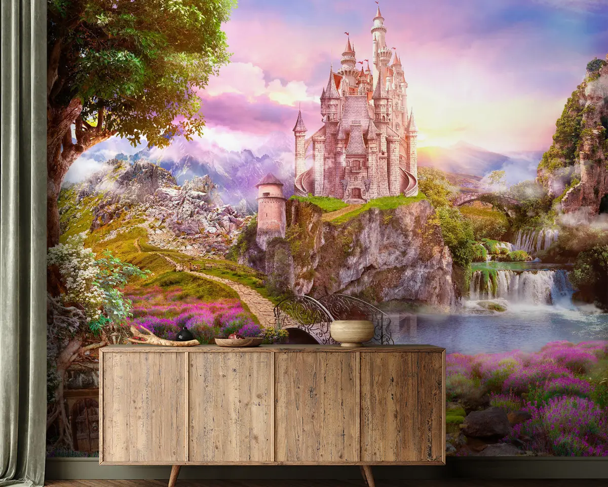 fototapet Plante, cer și nori u59924