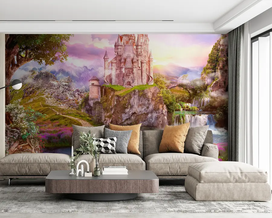 fototapet Plante, cer și nori u59924