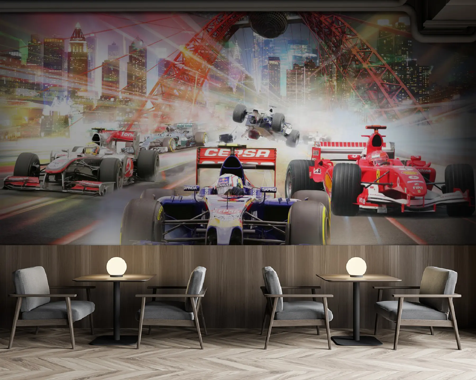 fototapet Roată, anvelopă și mașină u64439