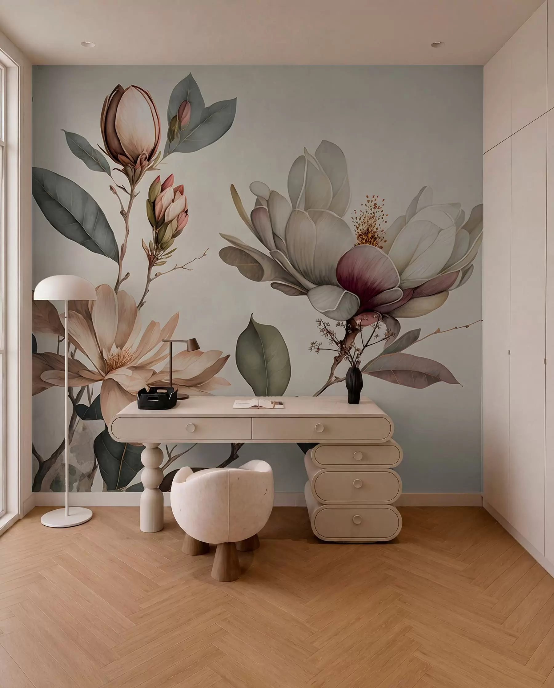 fototapet Studiu de magnolie u93020