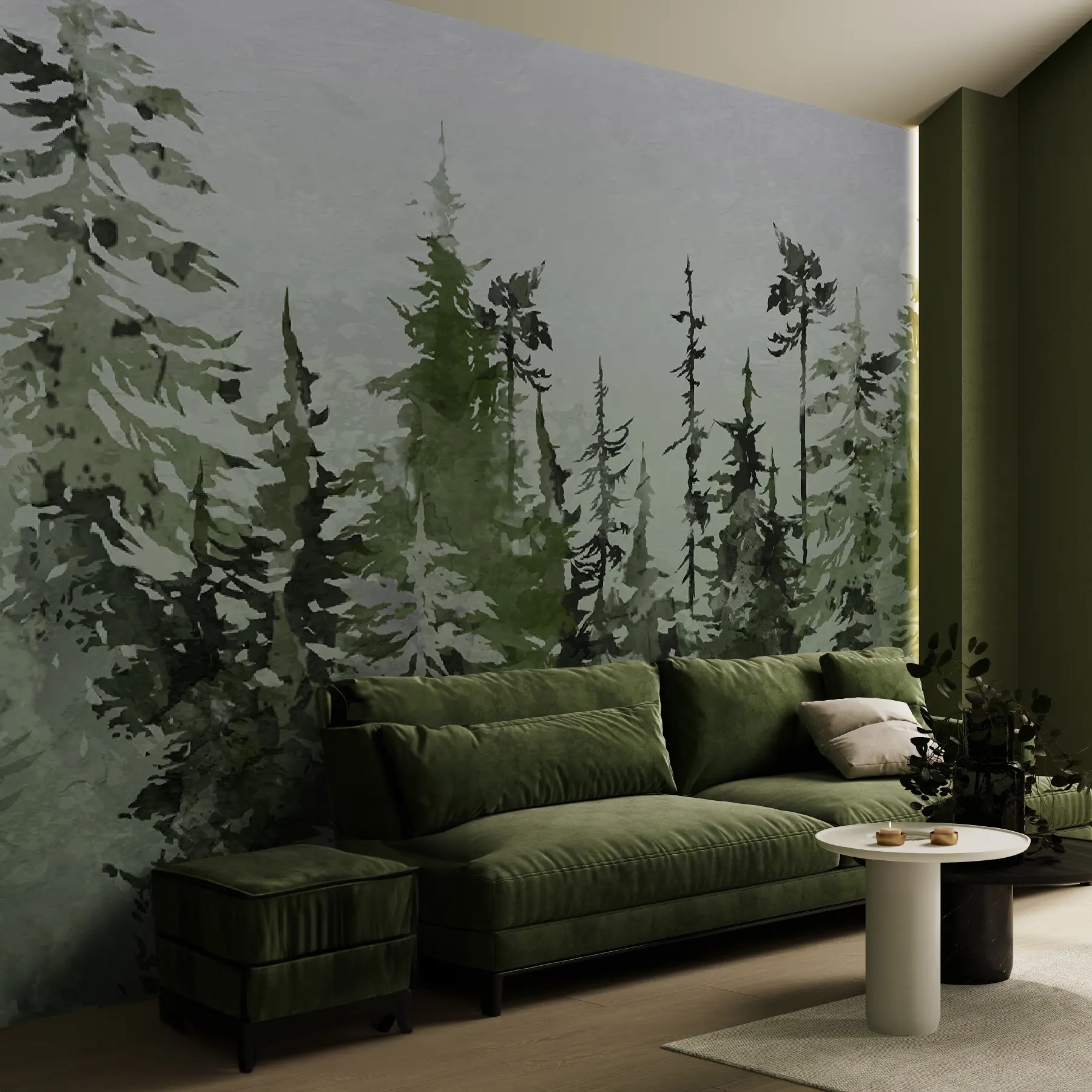 fototapet Ate desen artistic acuarelă u75173