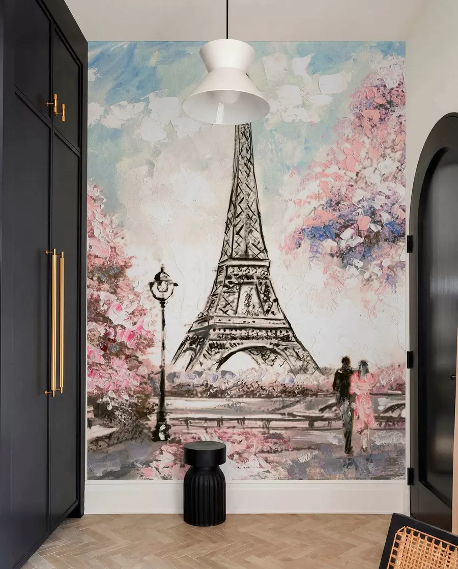 fototapet Vedere stradală a Parisului u74631