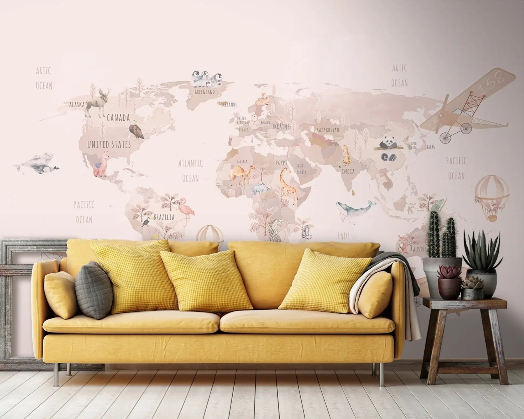 fototapet Harta lumii pentru fete u93908