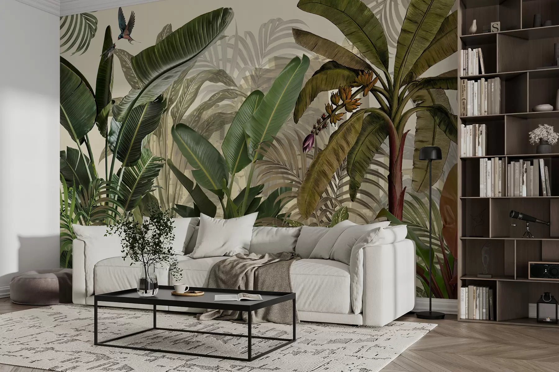 fototapet Junglă tropicală și frunze u74748