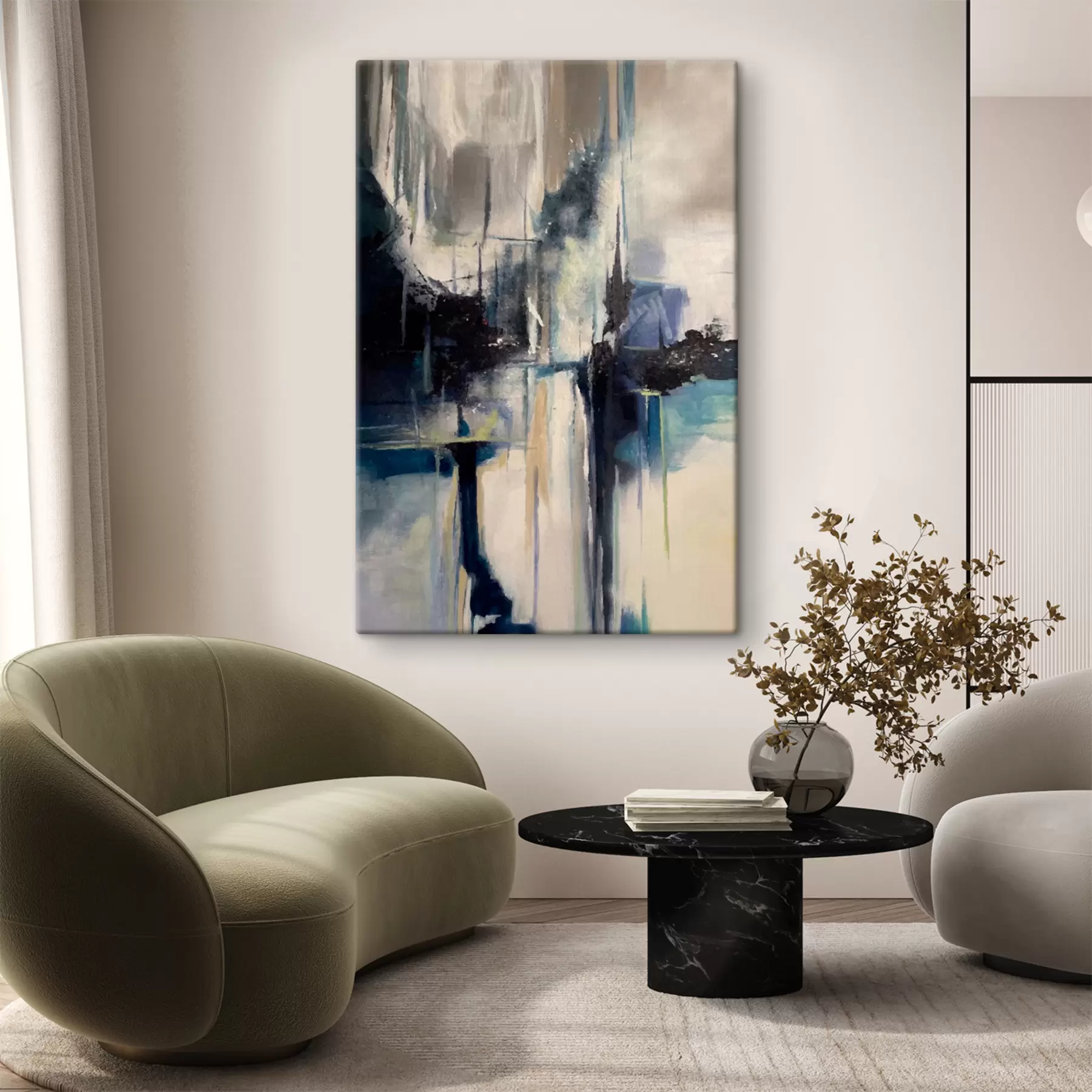 fototapet Vopsea de artă, vopsea și nor s32445