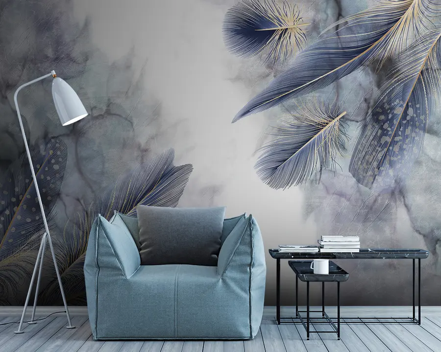 fototapet pene albastre u93996