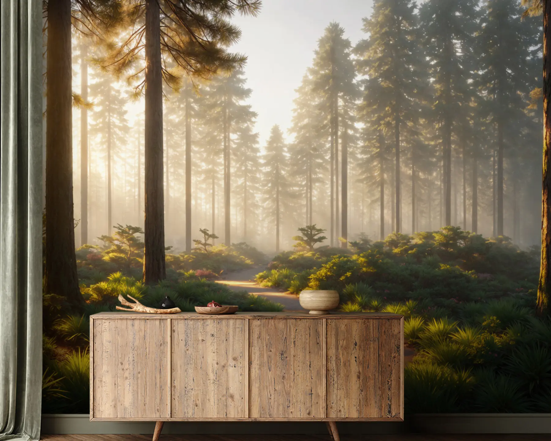 fototapet Drum forestier u94531