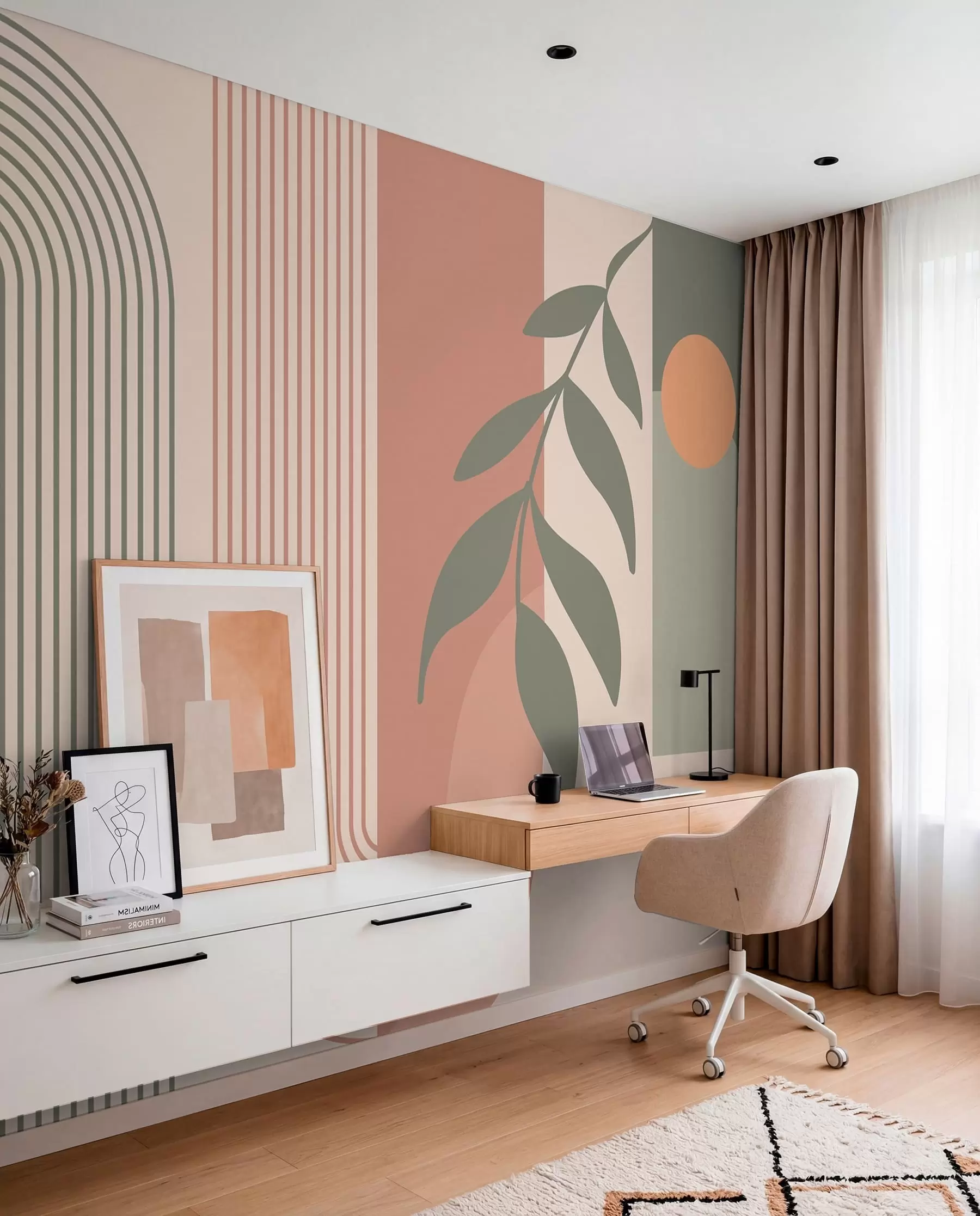 fototapet Arce și elemente decorative în stil boho u94153