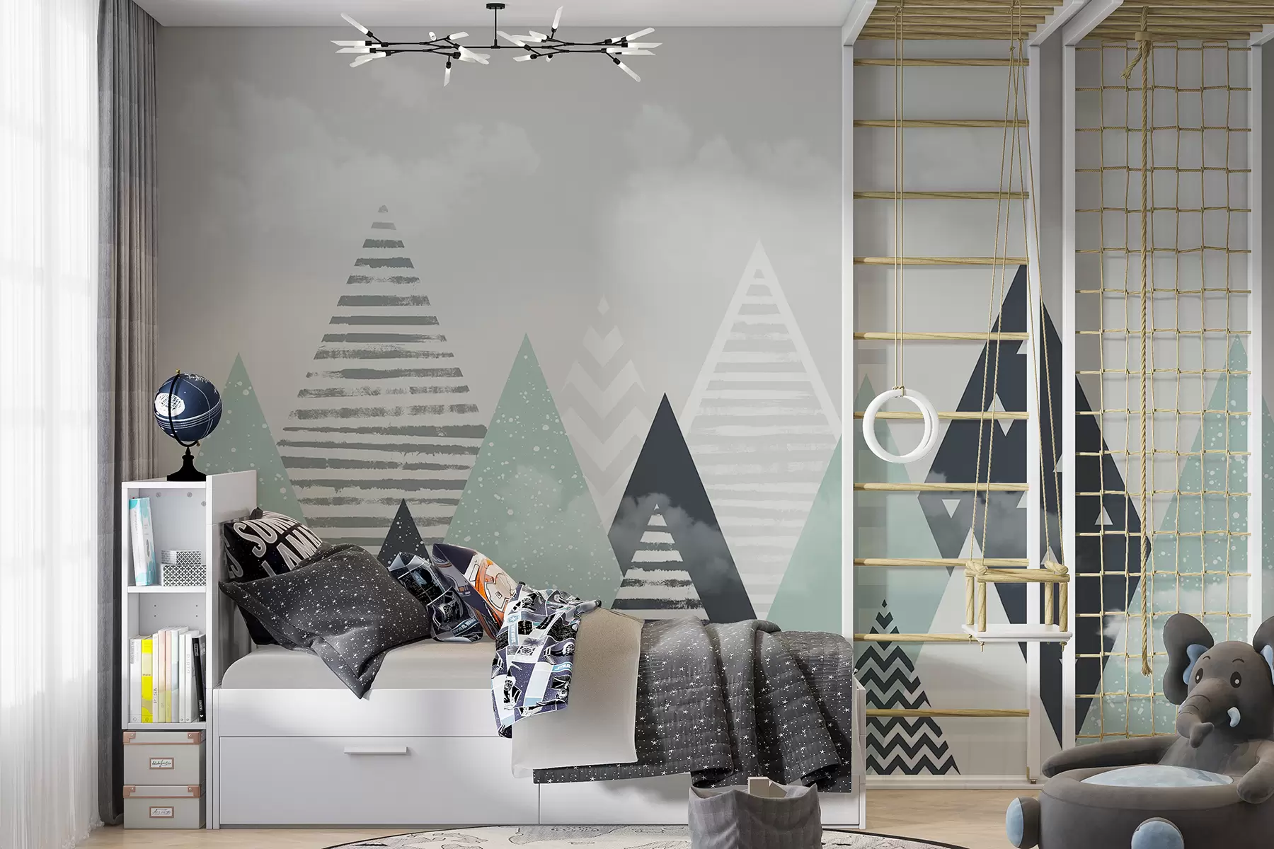 fototapet Munți scandinavi pentru o cameră pentru copii u94604