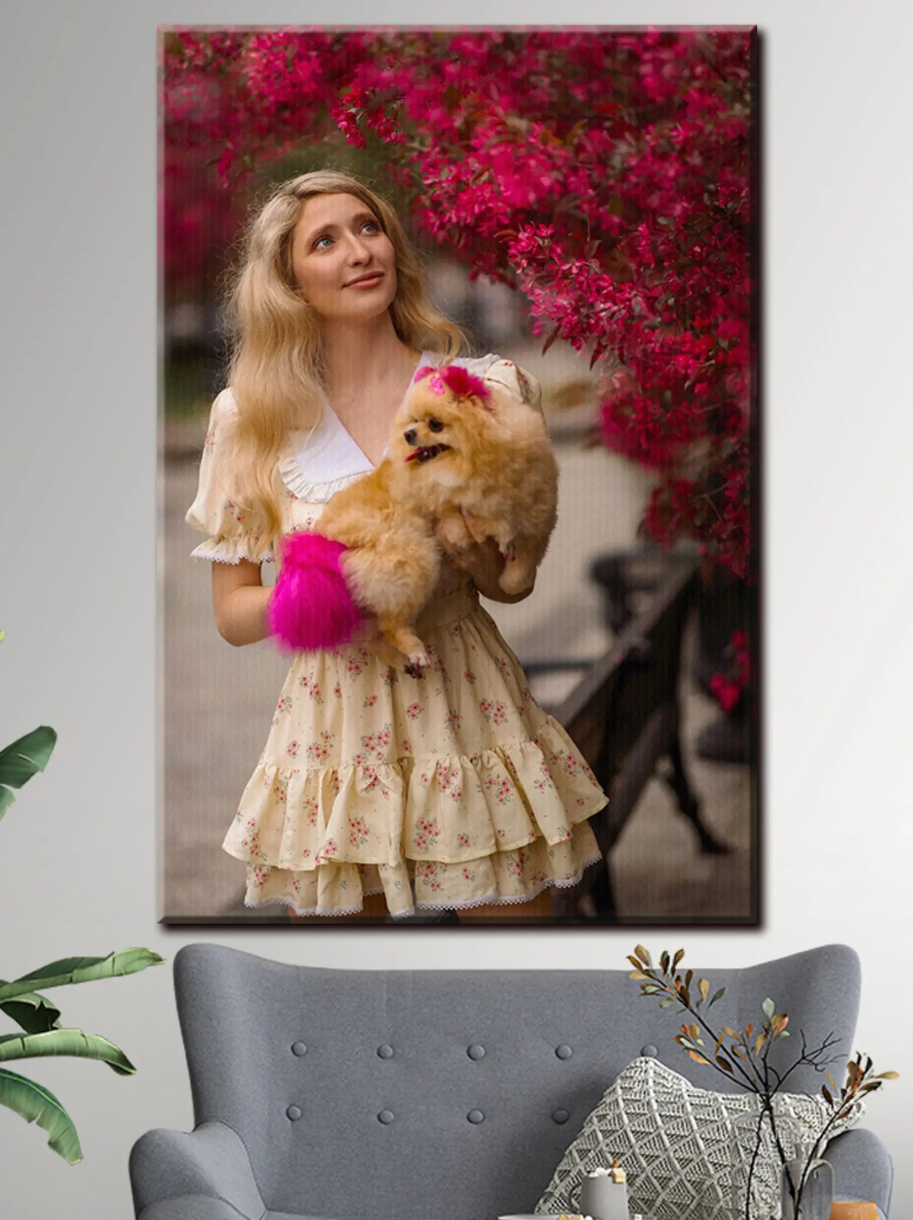 Tablouri Păr, plante și textile s33140