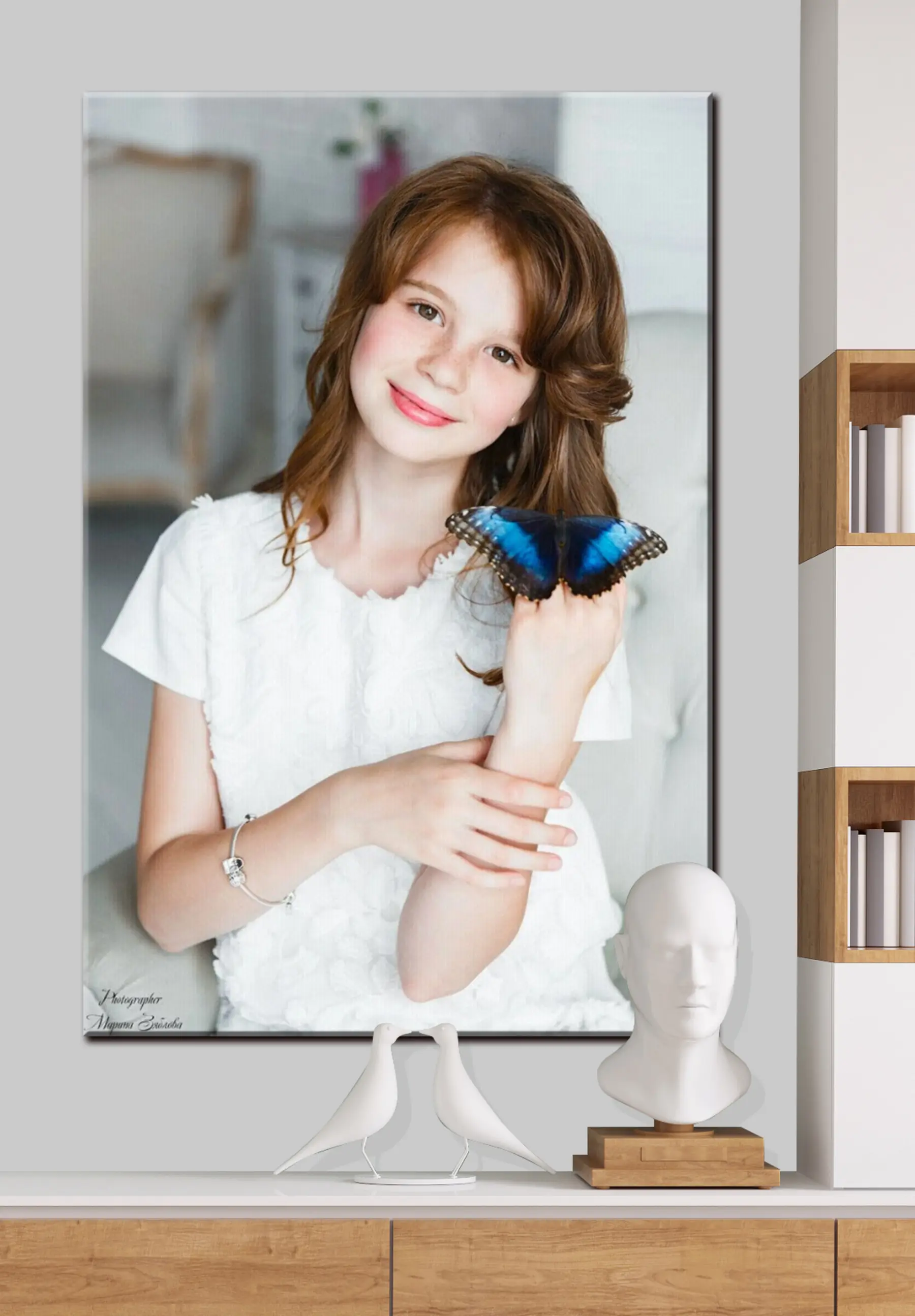 Tablouri Zâmbet, fotografie cu bliț și manșon s33193