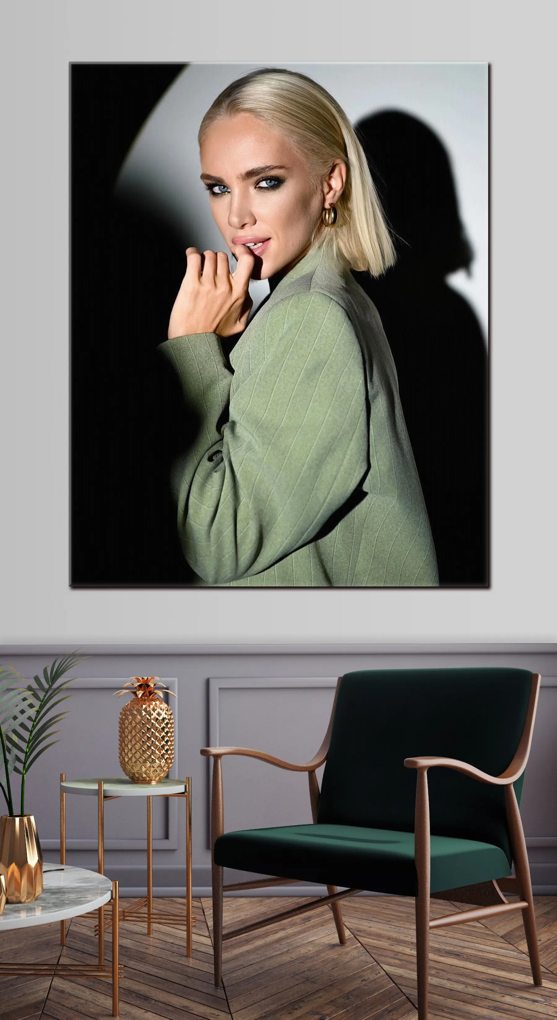 Tablouri Buză, cămașă și ochi s33218