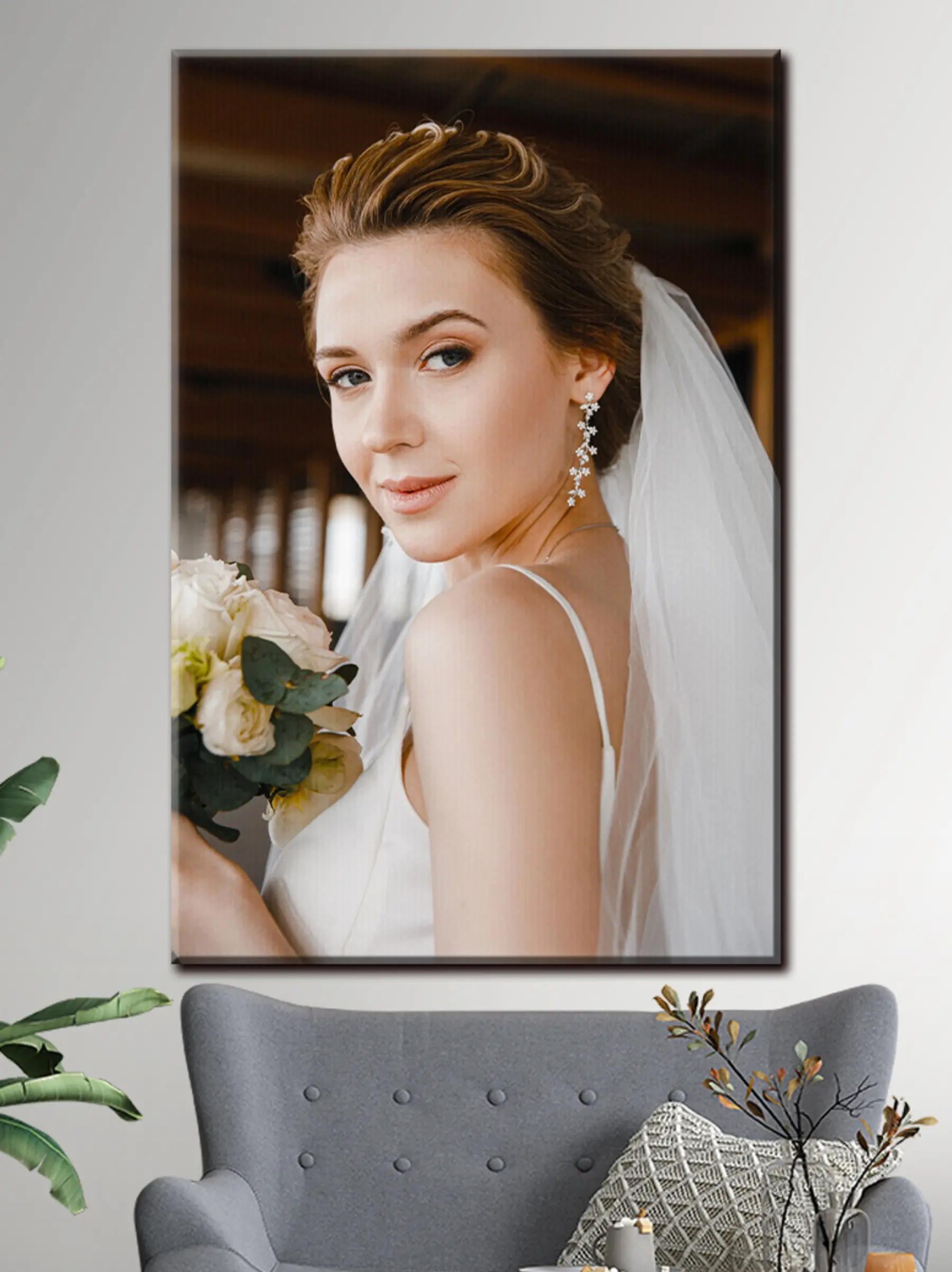 Tablouri Gene, rochie de mireasă și fotografie cu bliț s33261