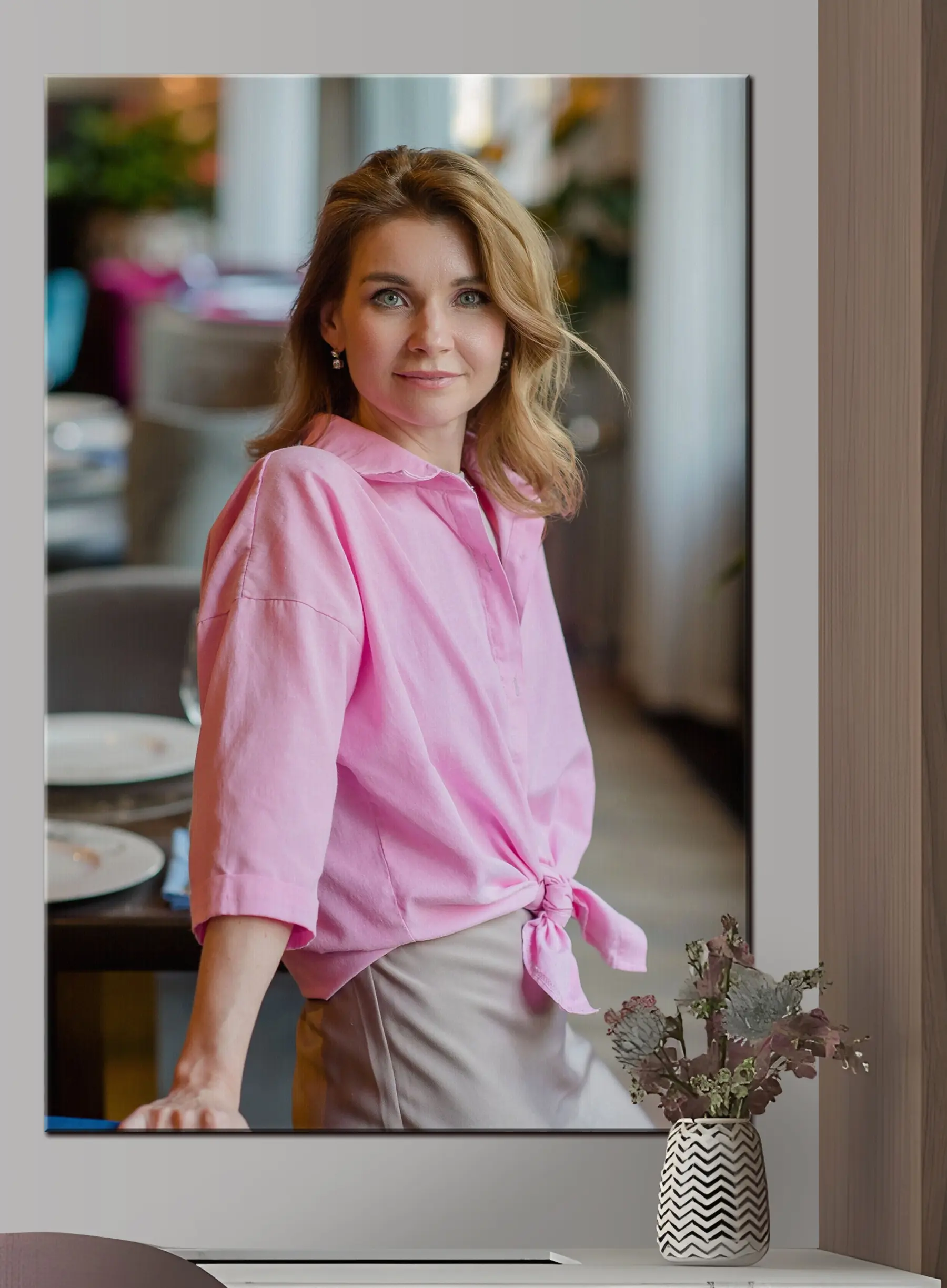 Tablouri Zâmbet, mânecă și guler s33351