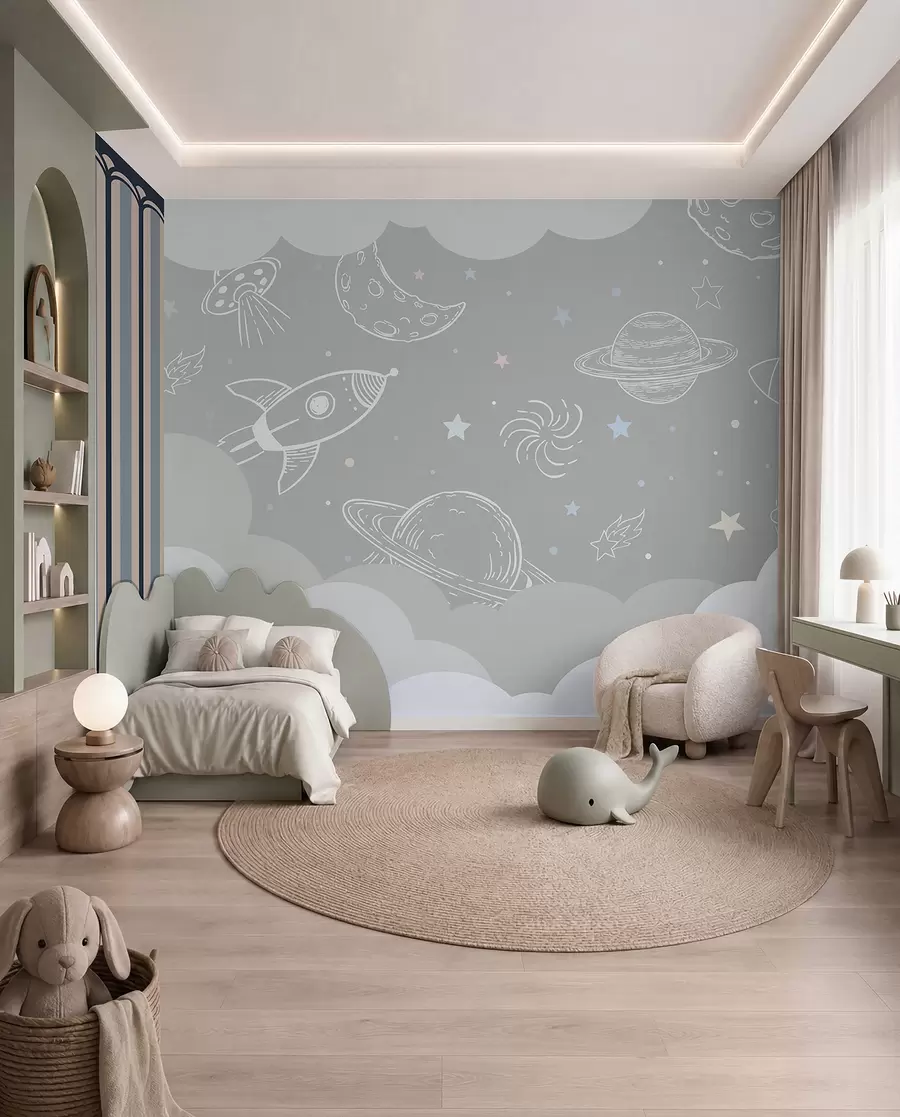 fototapet Mâzgălituri spațiale u94636