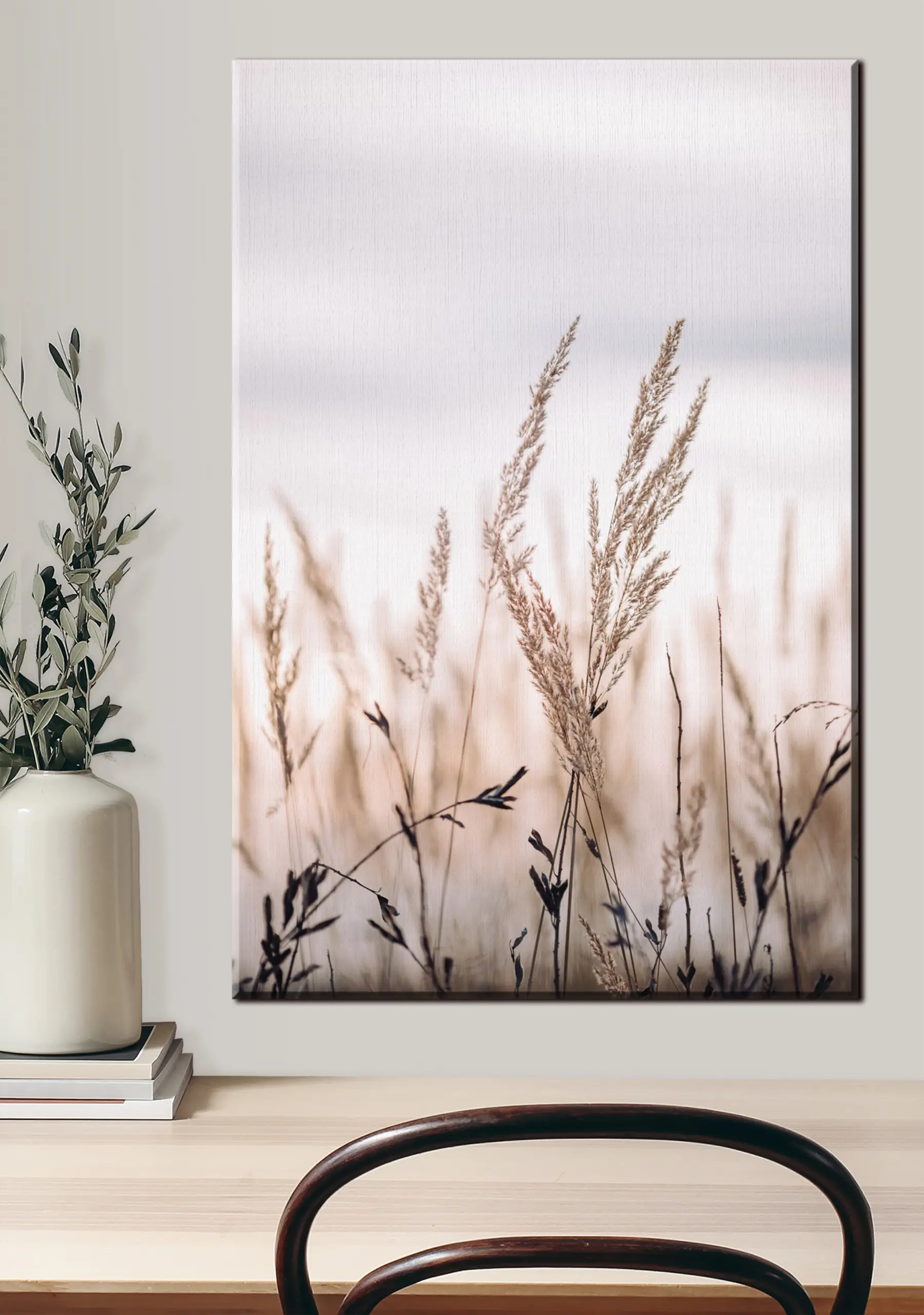 fototapet Plante, cer și lemn s33070