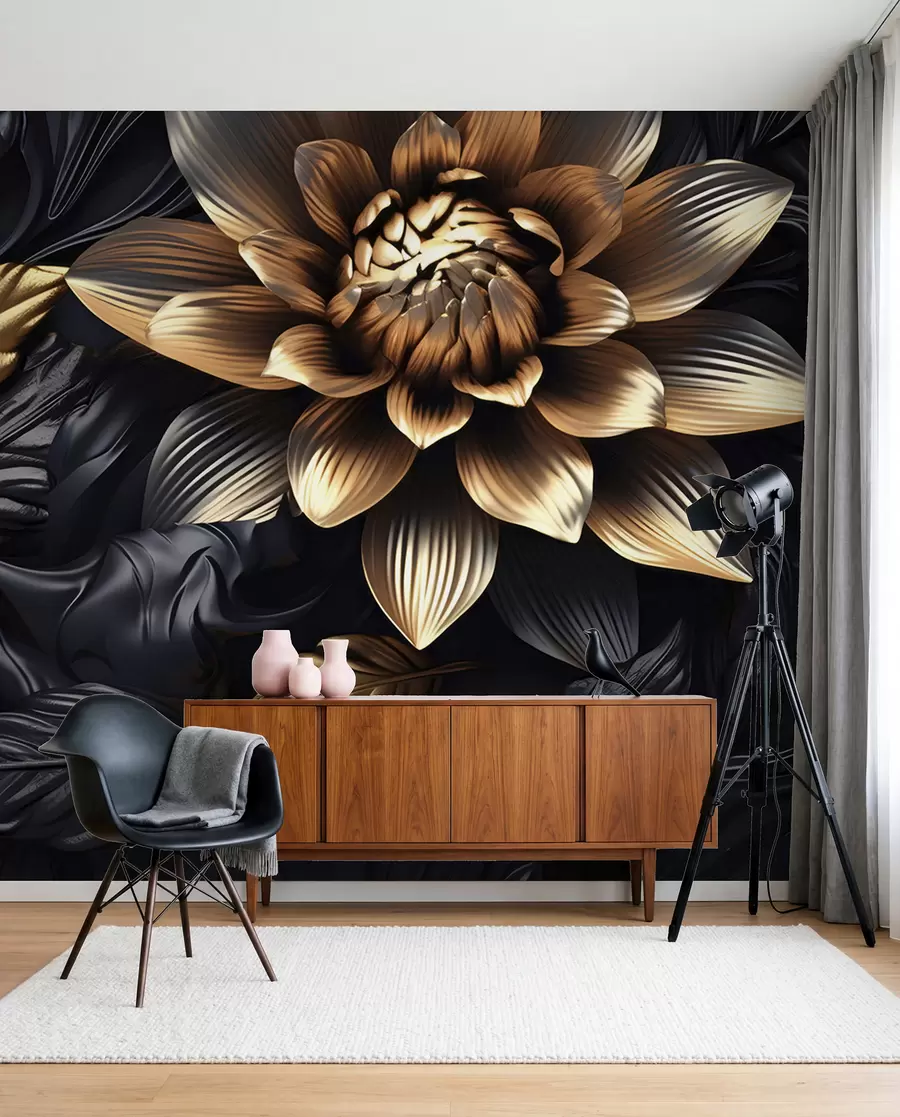 fototapet Floare de bronz u95244