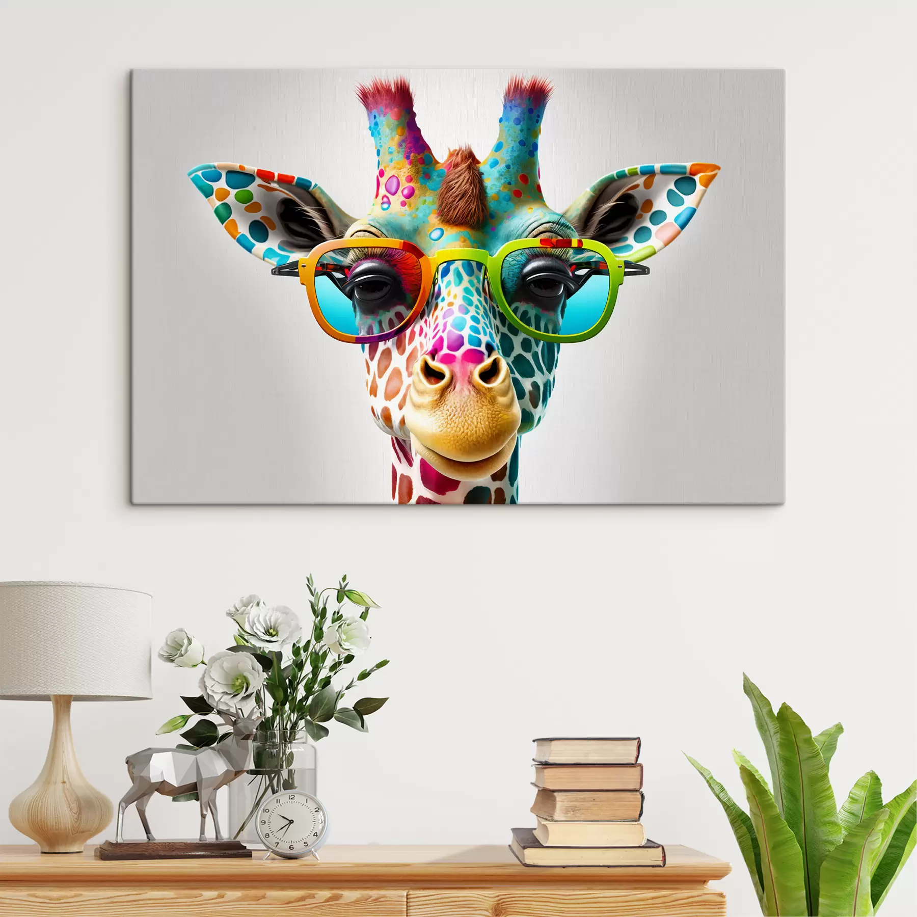 Tablouri Cap, ochi și material natural s33533