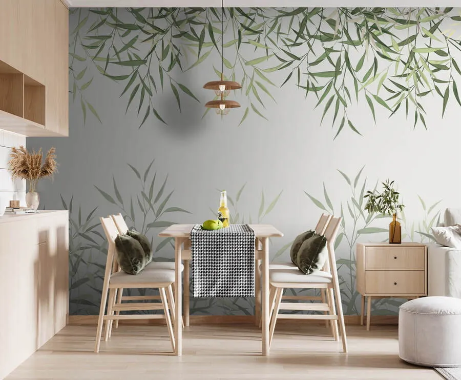 fototapet stuf frunze de bambus u95355