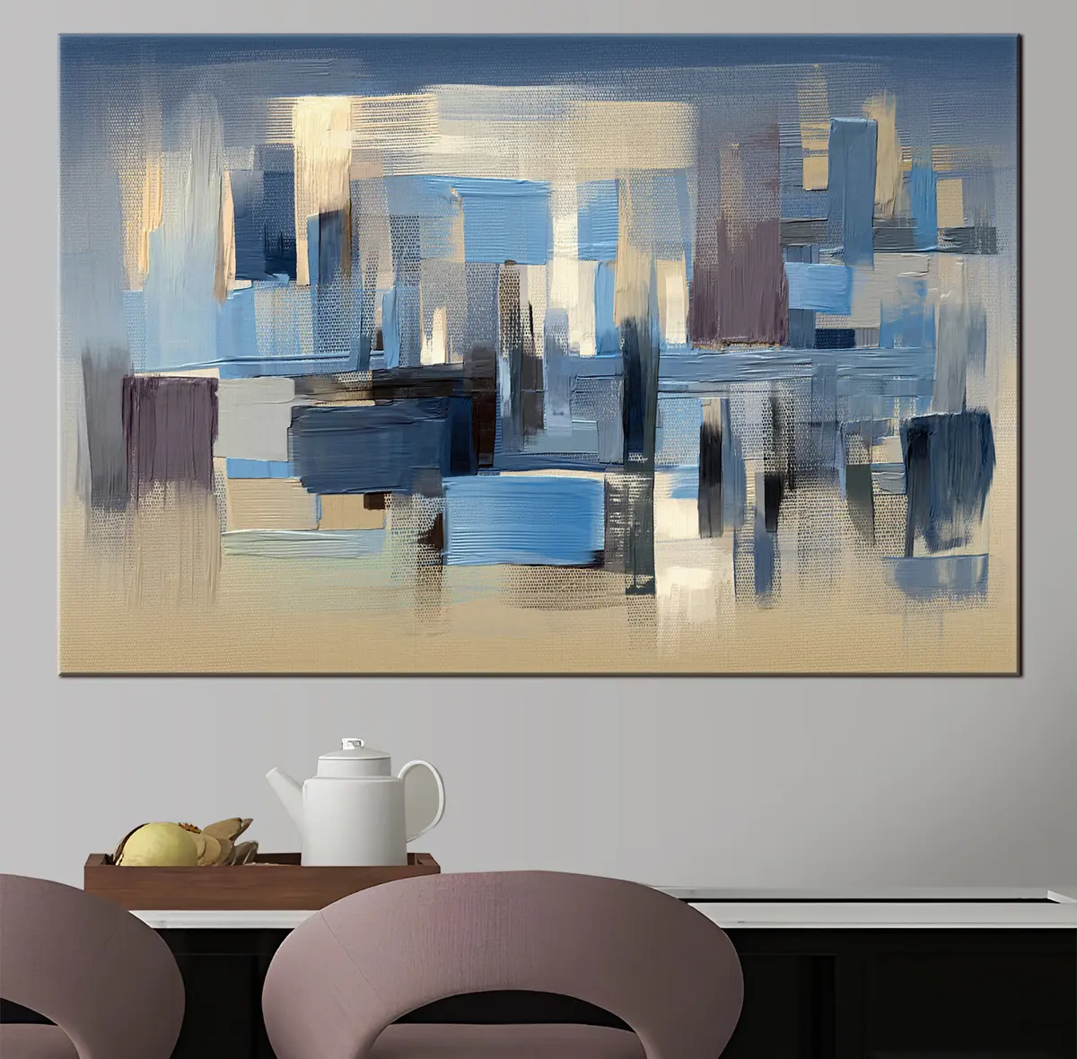 Tablouri Apă, zgârie-nori și vopsea s34186