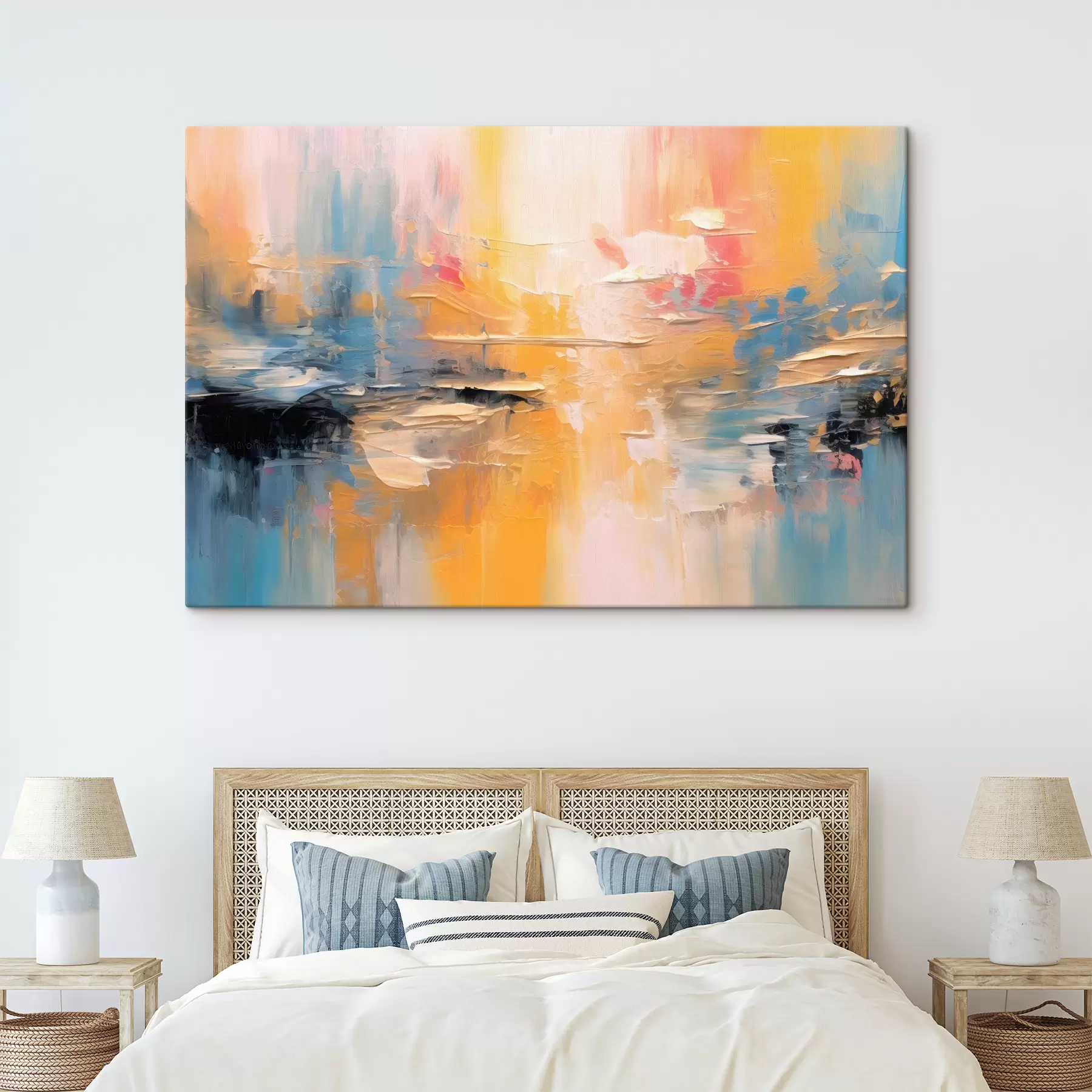 fototapet Apă, cer și vopsea s34192