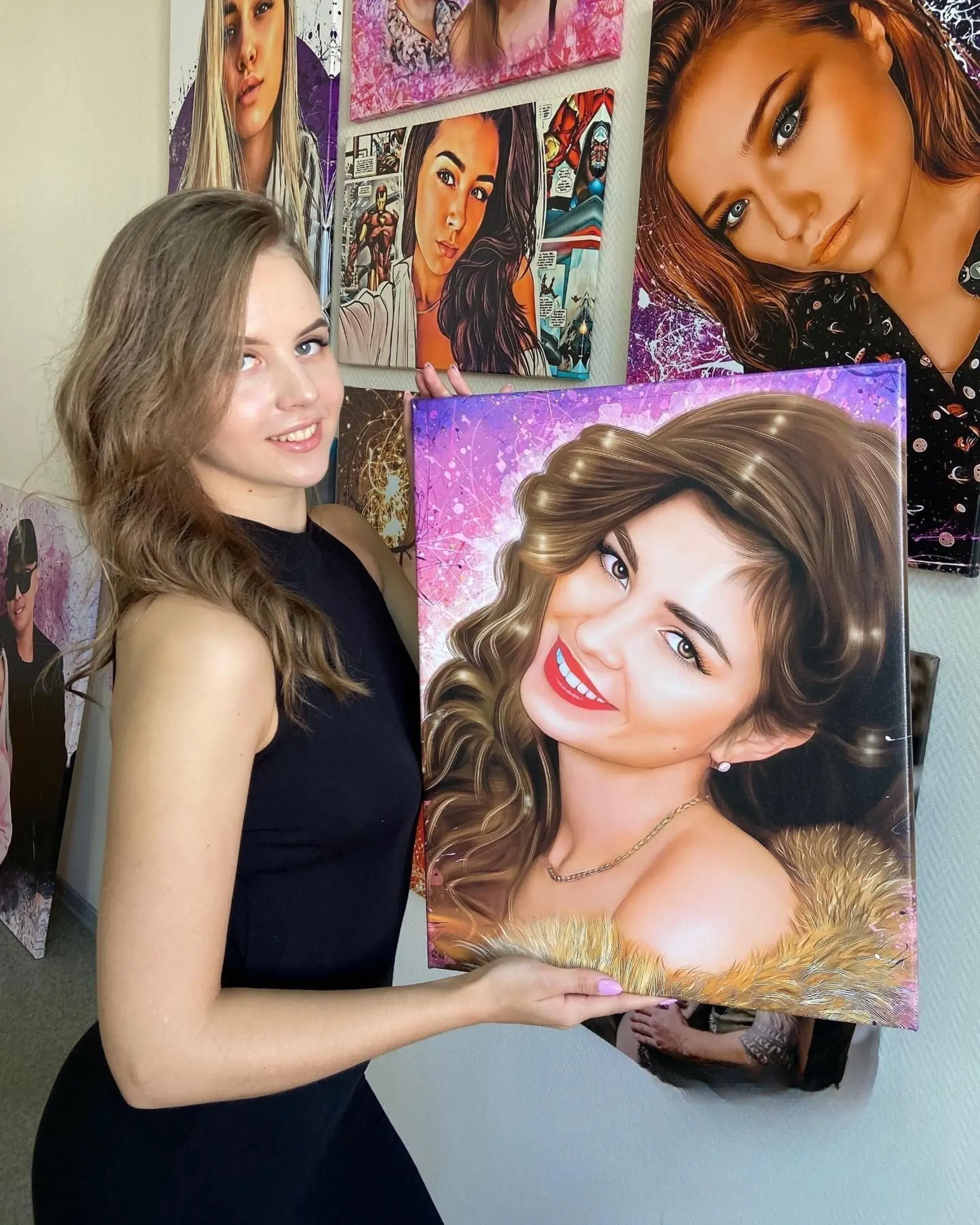 Tablouri Păr, piele și zâmbet s34665