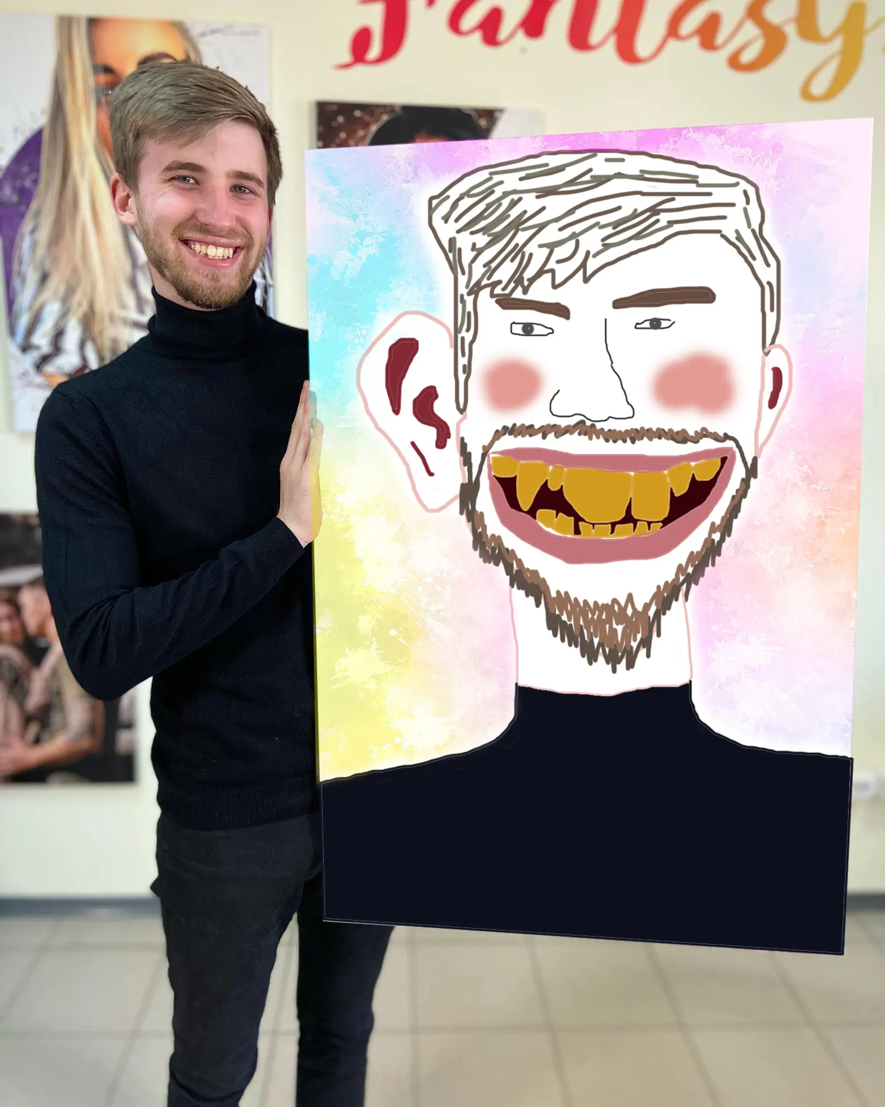 Tablouri Păr, cap și zâmbet s34835