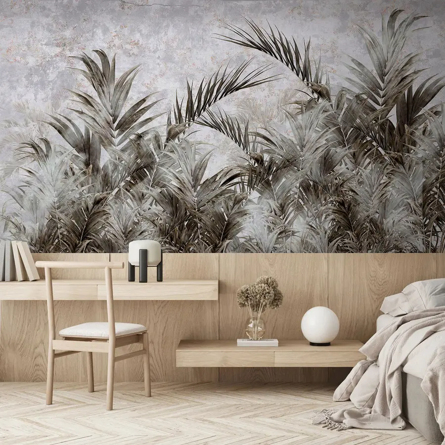 fototapet Frunze tropicale în ceață u96072