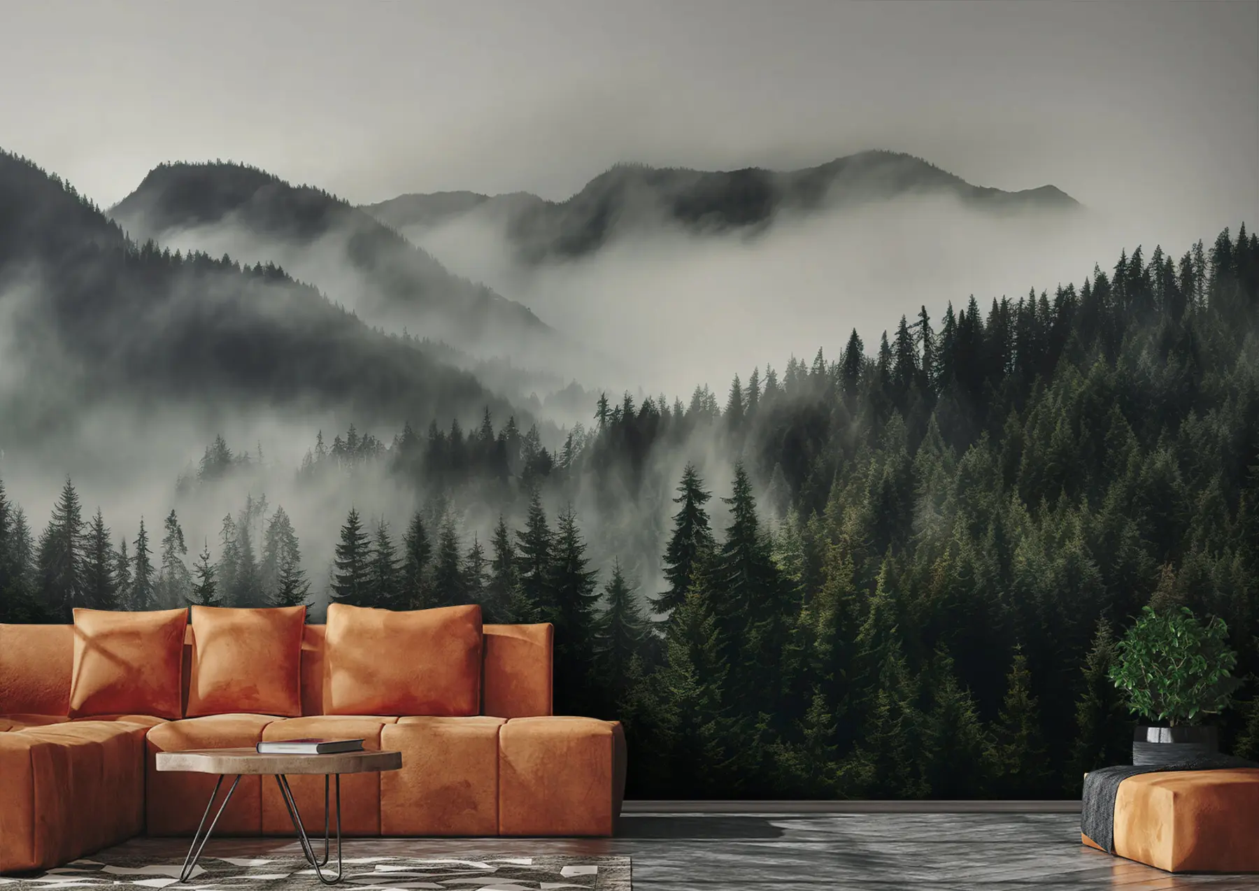 fototapet Peisaj montan și pace u96027