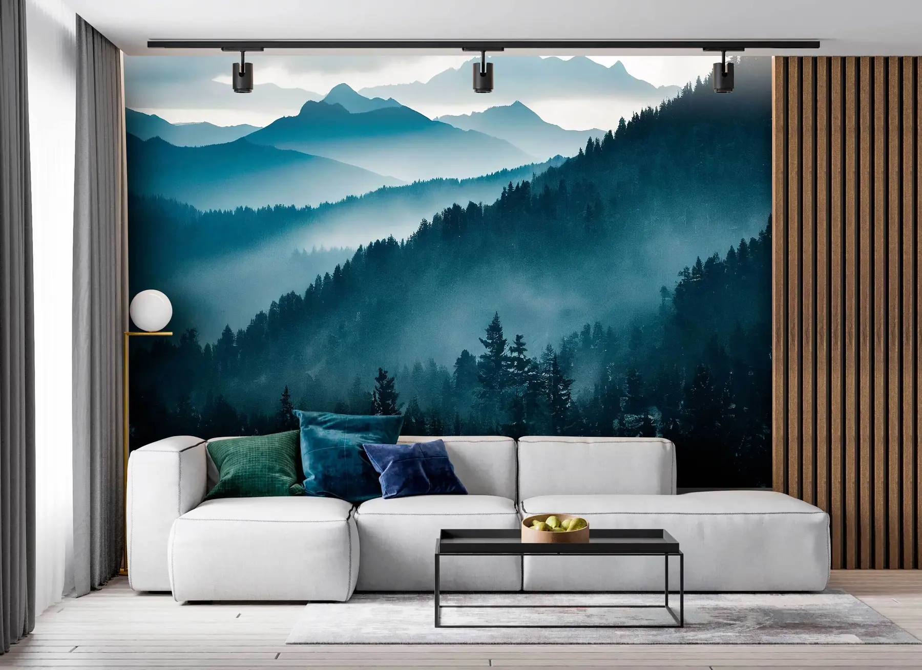 fototapet Munte peisaj albastru lume u96041