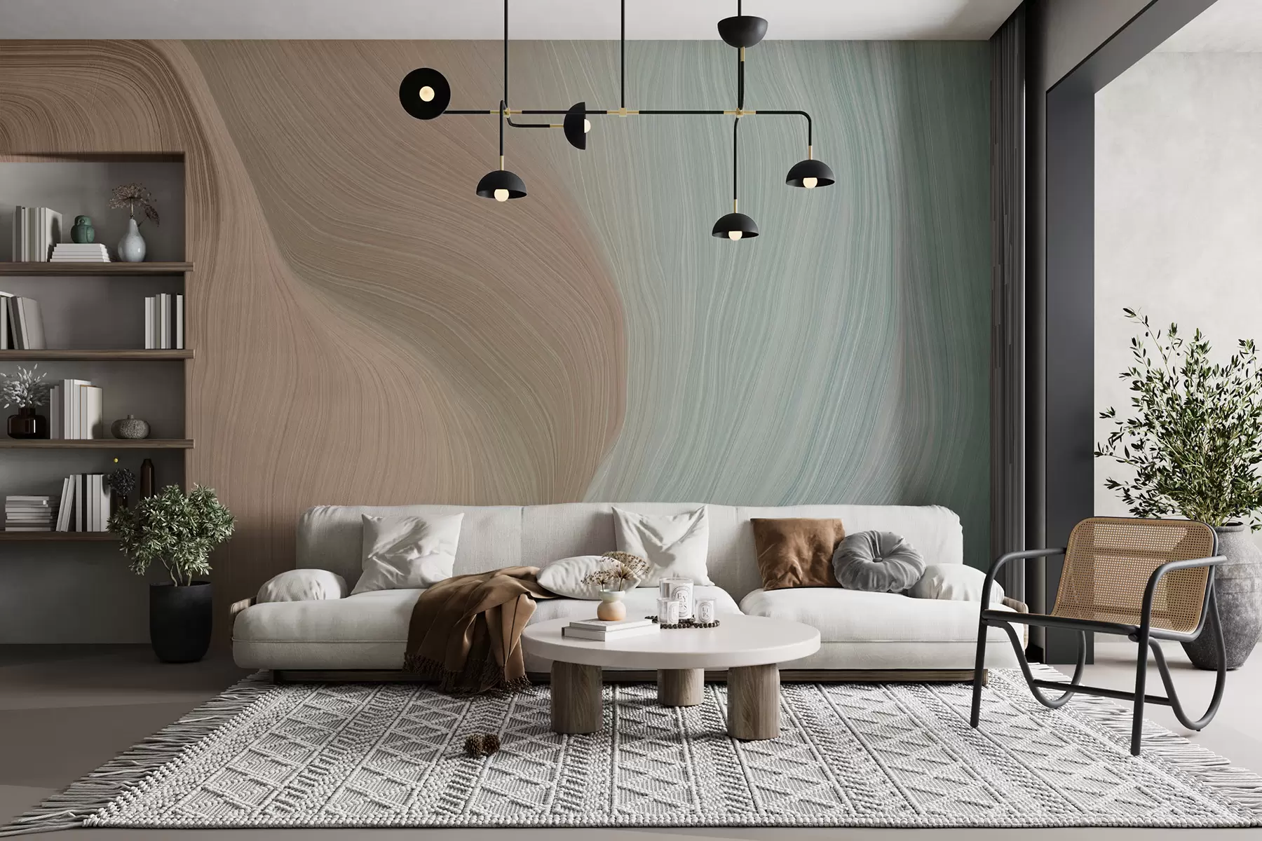 fototapet Valuri gri ardezie u96285