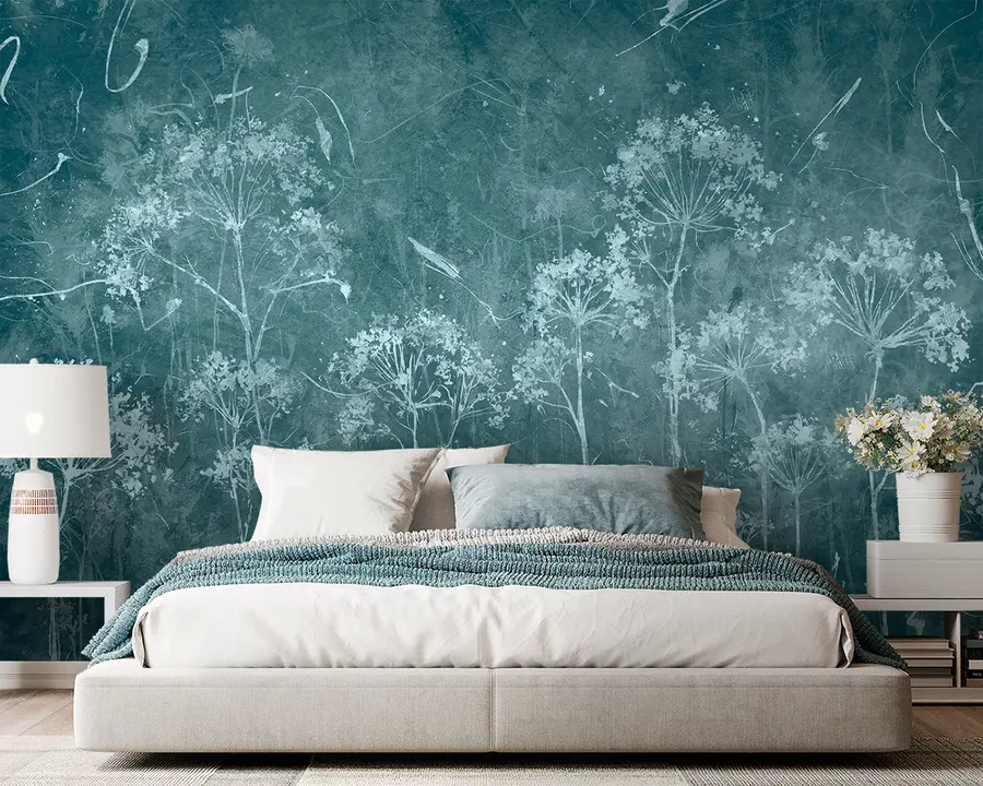 fototapet Flori sălbatice în stil grunge u96551