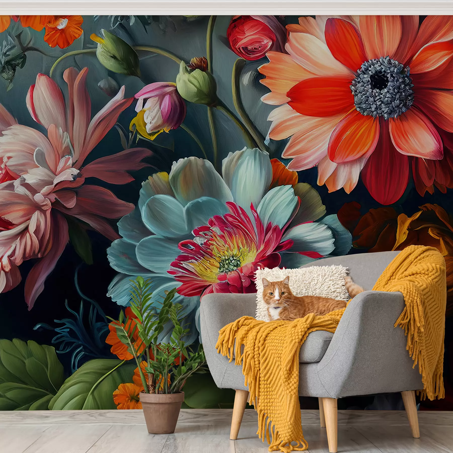 fototapet Splash floral u96631