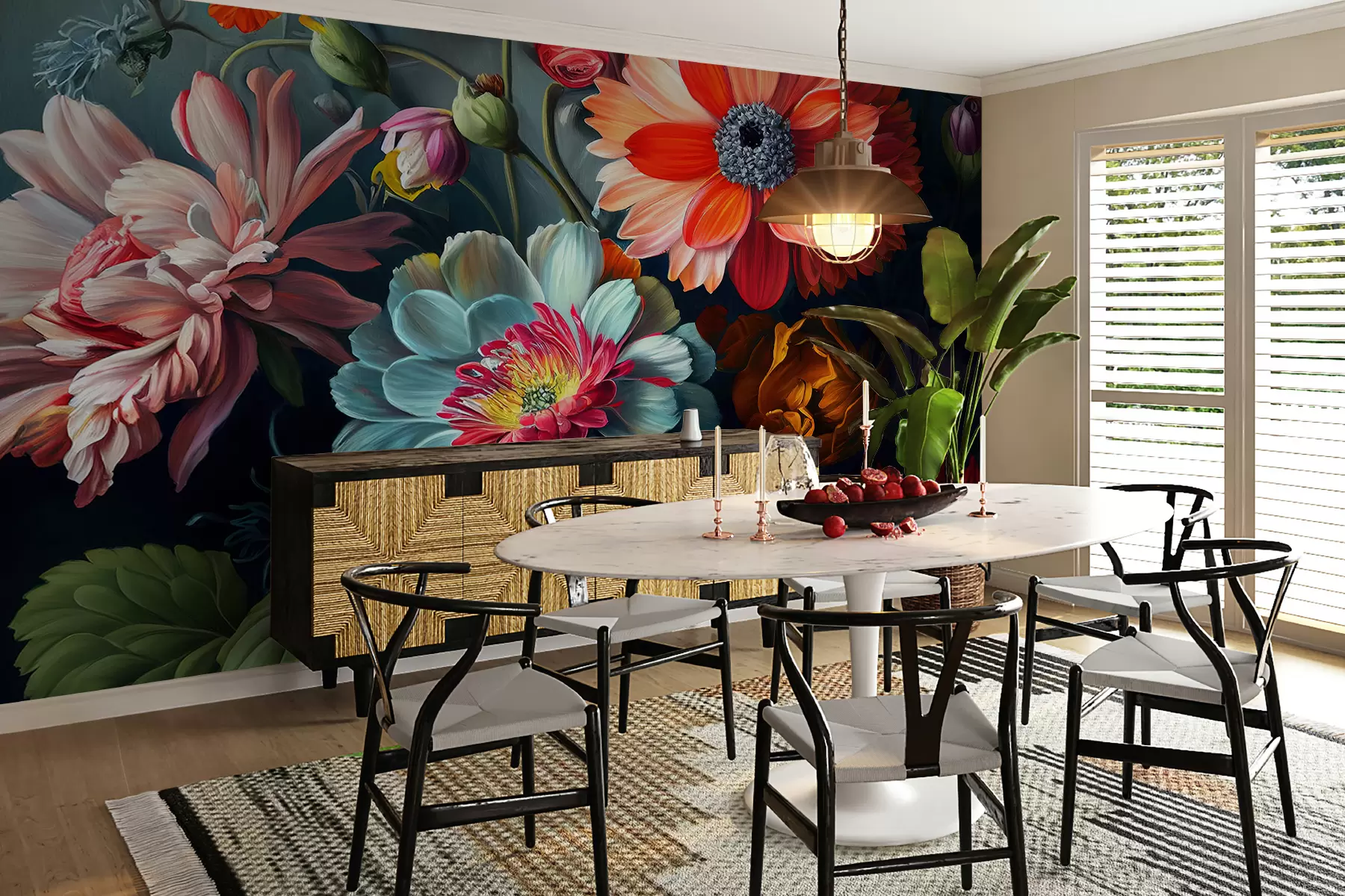 fototapet Splash floral u96631