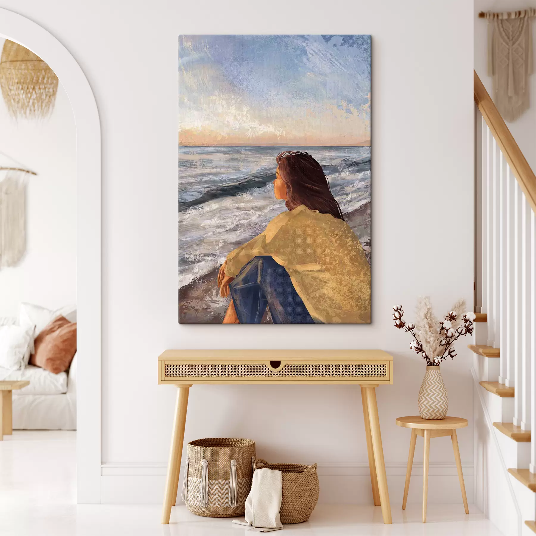 fototapet Apă, nori și cer s35317