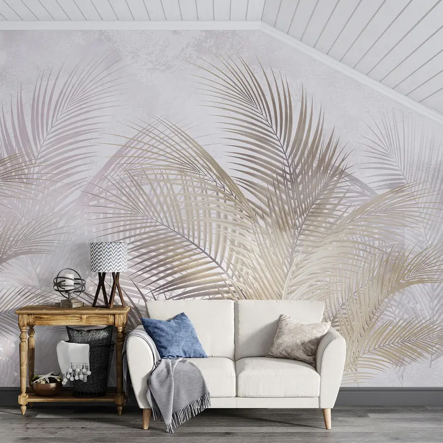 fototapet copaci și frunze tropicale u96860