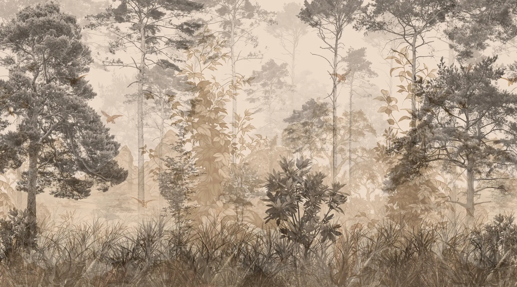 fototapet Pădure grunge u97057