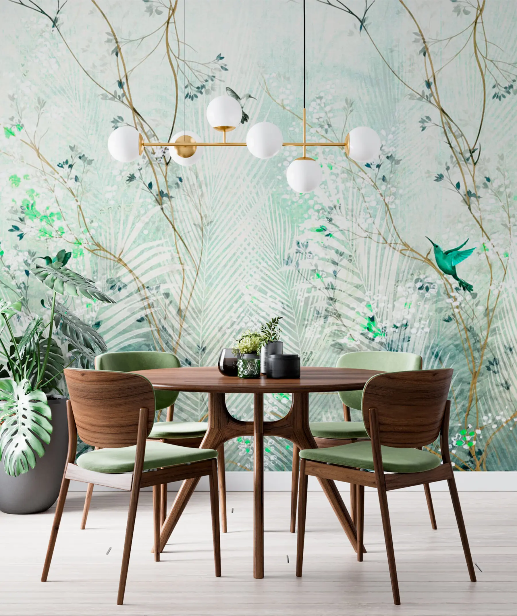 fototapet Colibri în grădină u97048