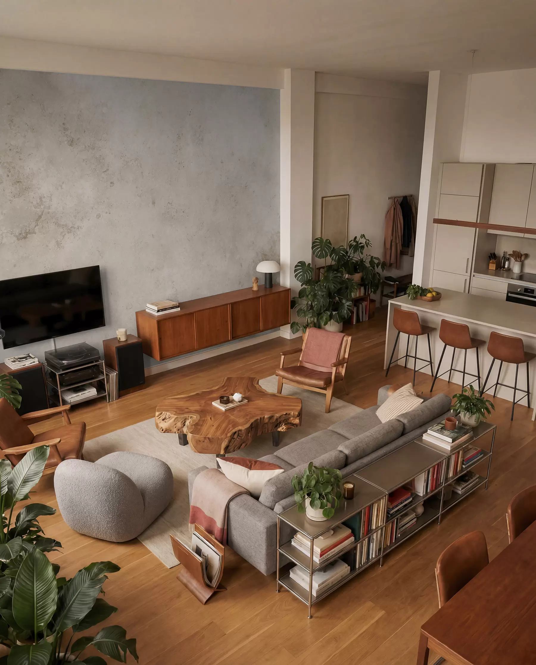 fototapet Perete din beton bej u97236