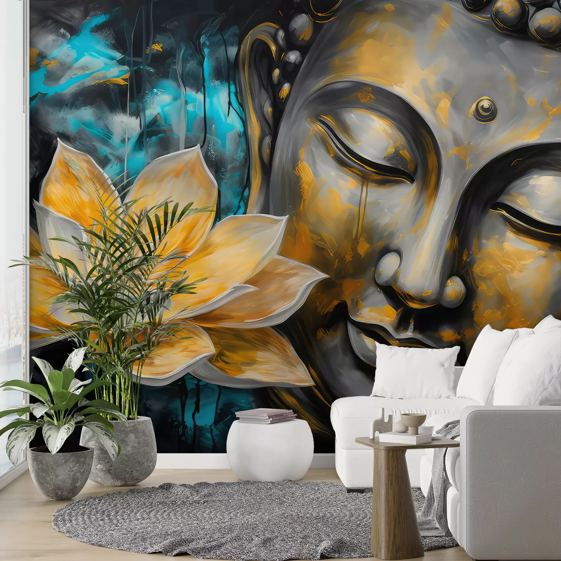 Tablouri Floare de lotus și Buddha u96961