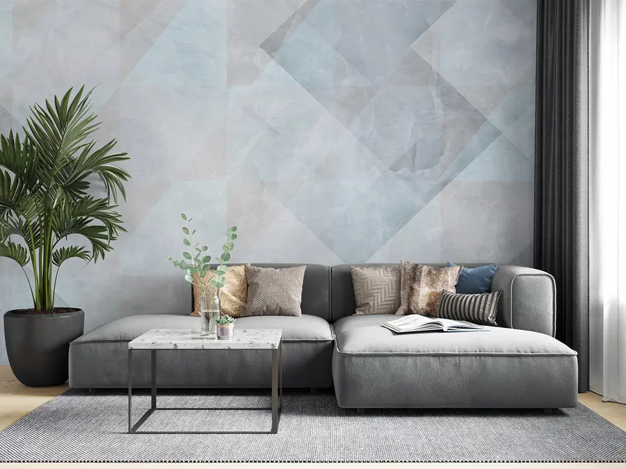 fototapet Abstracție geometrică în culori pastelate u97267