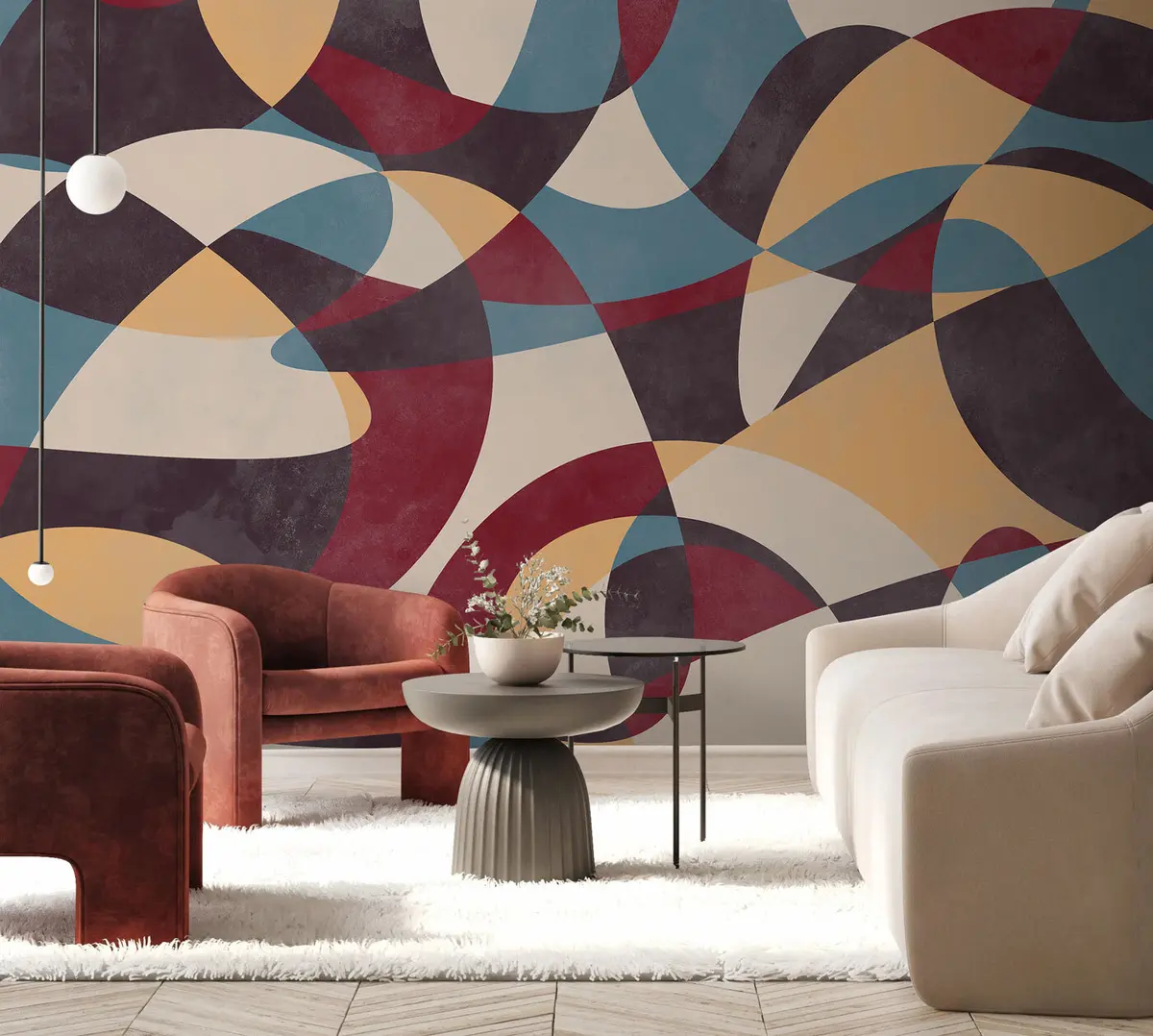 fototapet Abstracție geometrică modernă stil grunge loft u97197