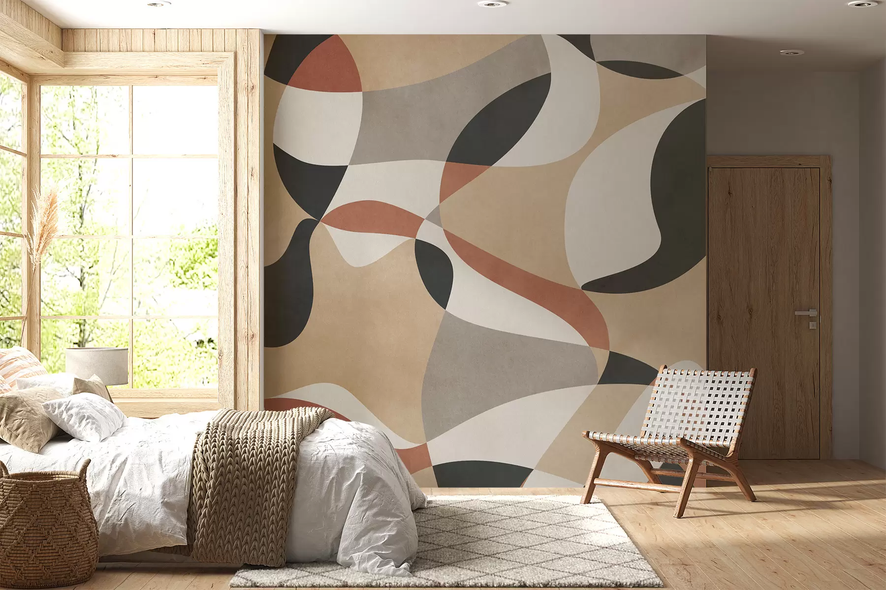 fototapet Abstracție geometrică modernă stil grunge loft u97206